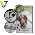 Metal Custom Dog ID Tag with Blister Card Package